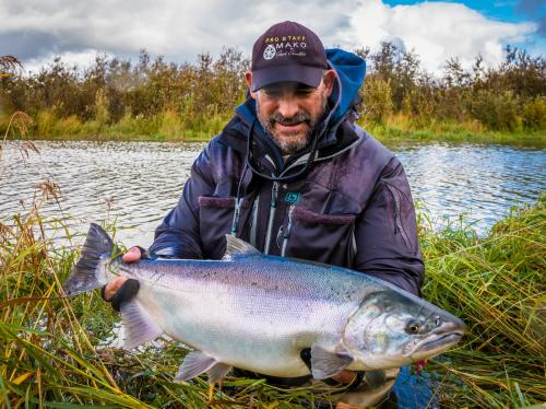 silver salmon fishing